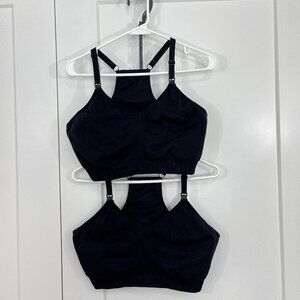 Lot of 2 - Kindred Bravely 1X Black Sublime Hands-Free Pumping & Nursing Bra